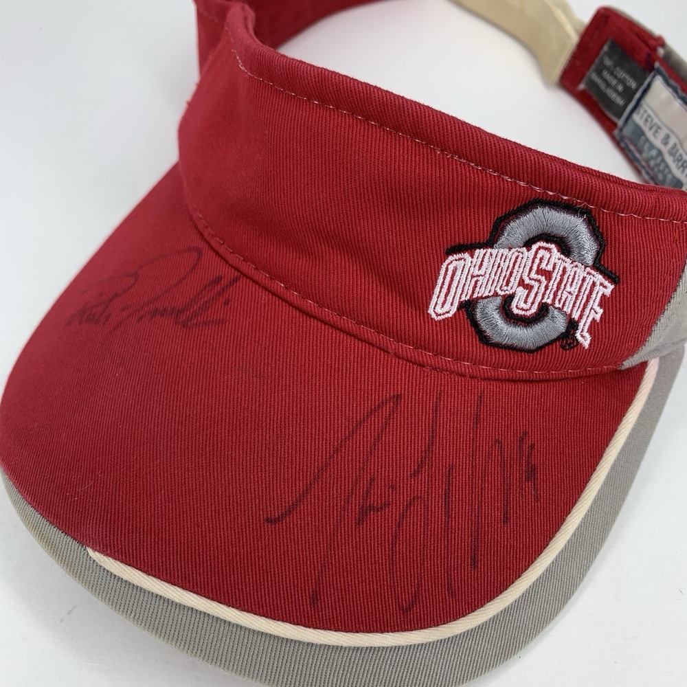 Ohio State OSU Buckeyes Visor Hat Cap with Unknown Signatures